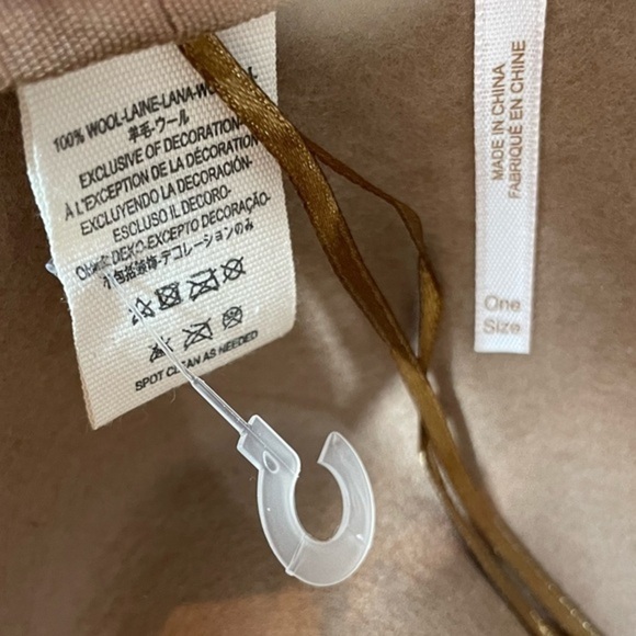 Free People Beige Wool Fedora Hat One Size - Picture 10 of 13